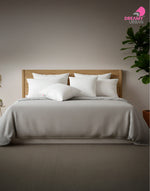Load image into Gallery viewer, White cushion pads inner arranged on a modern wooden bed