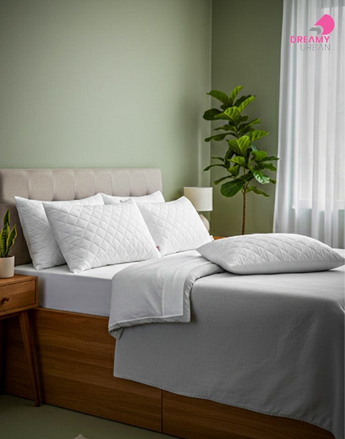 Quilted King Size Pillow (17 x 27 Inch)
