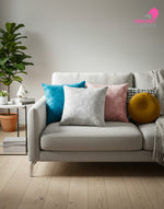 Buy Solid Sofa Cushion Covers Set of 2 Online India | Water Resistant | Hidden Zipper | Easy Clean 2