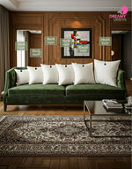 Load image into Gallery viewer, White cushion pads inner in multiple sizes arranged on green sofa 
