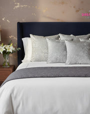 Set of 2 Light Grey Decorative Throw Pillow Covers for Sofa & Bed Cushions