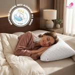 Microfibre Sleeping Pillow for Side, Back & Stomach Sleepers | Soft Fluffy Hollow Fibre Fill | 17x27 Inch | Pack of 1–5 3
