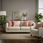 Buy Solid Sofa Cushion Covers Set of 2 Online India | Water Resistant | Hidden Zipper | Easy Clean 6